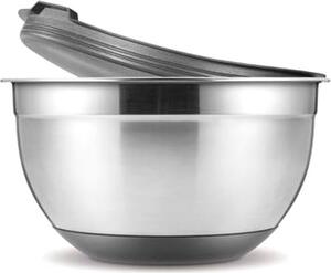 Tescoma Ciotola Tonda Diametro 16 cm con Coperchio Acciaio - 428600 GrandChef