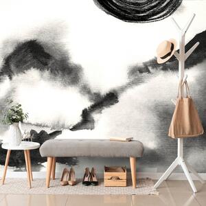 Carta da parati – Pittura giapponese in bianco e nero