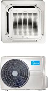 MIDEA Climatizzatore a Cassetta 4 Vie 18000 Btu Inverter Monosplit Condizionatore con Pompa di Calore Classe A++/A+ (Unit Interna + Unit Esterna)