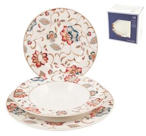 Servizio tavola 18 pezzi Jacobean in erthenware decorato