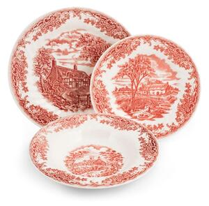 Servizio tavola 18 pezzi BrookPink in earthenware
