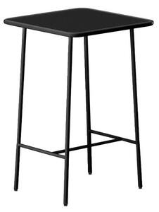 Tavolo alto da giardino L.70 cm in metallo - Nero - MIRMANDE di MYLIA