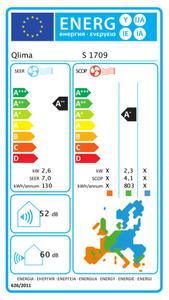 QLIMA Climatizzatore 9000 Btu Inverter Monosplit Condizionatore con Pompa di Calore Classe A++/A+ R32 (Unit Interna + Unit Esterna) - S 1709 | Se