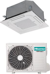 Hisense Climatizzatore a Cassetta 4 Vie 18000 btu Monosplit Condizionatore con Pompa di Calore Classe A++/A+ Pannello e Comando Wireless Incluso (U