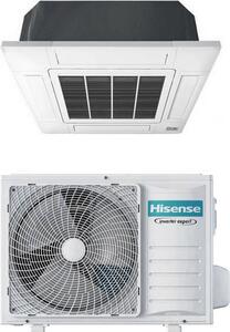 Hisense Climatizzatore a Cassetta 4 Vie 12000 Btu Monosplit Condizionatore con Pompa di Calore Classe A++/A++ (Unit Interna + Unit Esterna) con P