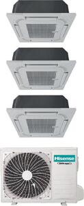 Hisense Climatizzatore a Cassetta 4 Vie Trial Split 12000 + 12000 + 12000 btu Condizionatore con Pompa di Calore Classe A++/A++ (Unit Interna + Un
