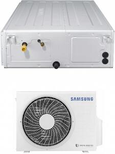 Samsung Climatizzatore Canalizzato 12000 btu Monosplit Condizionatore con Pompa di Calore Classe A++/A+ (Unit Interna + Unit Esterna) con Comando