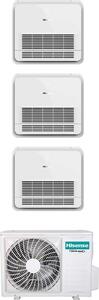 Hisense Climatizzatore Console Trial Split 9000 + 9000 + 12000 btu Condizionatore con Pompa di Calore Classe A++/A+ Comando wireless incluso (Unit