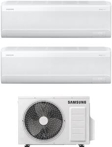 Samsung Climatizzatore Dual split 12000+12000 btu Inverter Condizionatore con Pompa di Calore Gas R32 WIFI Classe A+++/A++ (Unit Interna + Unit E