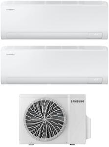 Samsung Climatizzatore Dual split 12000+18000 btu Inverter Condizionatore con Pompa di Calore Gas R32 WIFI Classe A+++/A++ (Unit Interna + Unit 