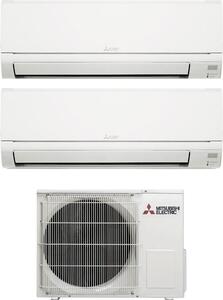 MITSUBISHI Climatizzatore Dual Split Inverter 9000 + 12000 Btu Condizionatore con Pompa di Calore Classe A++/A+ (Unit Interna + Unit Esterna) - M