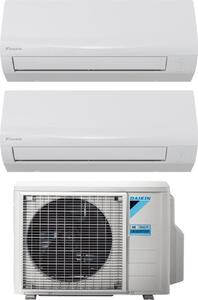 Daikin Climatizzatore Dual Split Inverter 9000 + 12000 Btu Condizionatore con Pompa di calore Classe A++/A+ Gas R32 Wi-Fi (Unit Interna + Unit Es