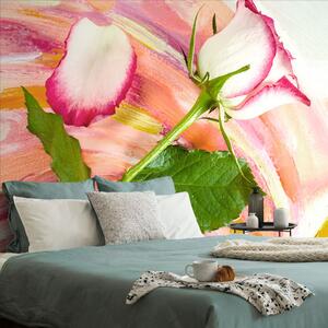 Carta da parati – Rosa arcobaleno