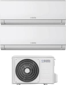 OLIMPIA SPLENDID Climatizzatore Dual Split Inverter 9000 + 12000 Btu Condizionatore con Pompa di Calore Classe A++/A+ Gas R32 Wifi (Unit Interna +