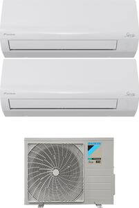 Daikin Climatizzatore Dual Split Inverter 9000 + 9000 Btu Condizionatore con Pompa di Calore Classe A++/A++ Gas R32 (Unit Interna + Unit Esterna)