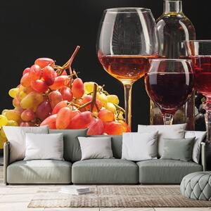 Carta da parati – Vino con uva