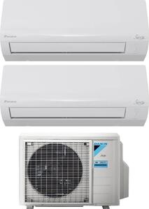 Daikin Climatizzatore Dual Split Inverter 9000 + 9000 Btu Condizionatore con Pompa di calore Classe A++/A+ Gas R32 Wi-FI (Unit Interna + Unit Est