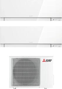 MITSUBISHI Climatizzatore Dual Split Inverter 9000+9000 Btu Condizionatore con Pompa di calore Classe A++/A Gas R32 (Unit Interna + Unit Esterna)