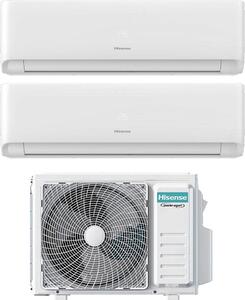 Hisense Climatizzatore Dual Split Inverter 9000+9000 Btu Condizionatore con Pompa di calore Classe A++/A+ Gas R32 (Unit Interna + Unit Esterna) K