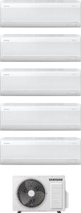 Samsung Climatizzatore Penta split 9000+9000+9000+12000+12000 btu Inverter Condizionatore con Pompa di Calore Gas R32 WIFI Classe A++/A+ (Unit In