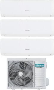 Hisense Climatizzatore Trial Split Inverter 12000 + 12000 + 9000 Btu Condizionatore con Pompa di Calore Classe A++/A+ Gas R32 (Unit Interna + Unit