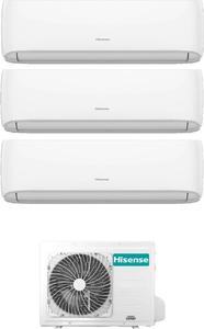 Hisense Climatizzatore Trial Split Inverter 12000+12000+12000 Btu /h Condizionatore con Pompa di Calore Classe A++/A+ Gas R32 (Unit Interna + Unit
