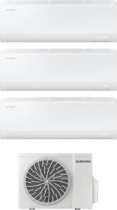 Samsung Climatizzatore Trial Split Inverter 9000 + 9000 + 12000 Btu Condizionatore con Pompa di Calore Classe A+++/A++ (Unit Interne + Unit Ester