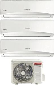 Ariston Climatizzatore Trial Split Inverter 9000 + 9000 + 12000 Btu Condizionatore con Pompa di Calore Classe A++/A+(Unit Interne + Unit Esterna)