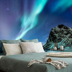 Carta da parati – Aurora boreale in Norvegia
