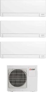 MITSUBISHI Climatizzatore Trial Split Inverter 9000 + 9000 + 12000 Btu Condizionatore con Pompa di Calore Classe A+++/A++ Gas R32 Wifi (Unit Inter