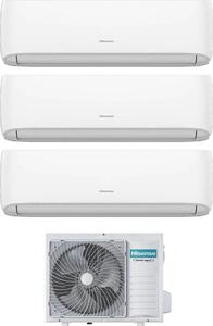 Hisense Climatizzatore Trial Split Inverter 9000+9000+12000 Btu /h Condizionatore con Pompa di Calore Classe A++/A+ Gas R32 WiFi (Unit Interna + U