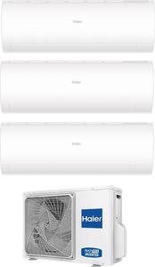 Haier Climatizzatore Trial Split Inverter 9000 + 9000 + 9000 Btu Condizionatore con Pompa di Calore Classe A++/A+ (Unit Interna + Unit Esterna) -