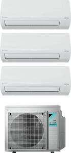 Daikin Climatizzatore Trial Split Inverter 9000+9000+12000 Btu Condizionatore con Pompa di Calore Classe A++/A+ Gas R32 (Unit Interna + Unit Este
