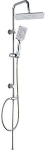 DecHome Colonna Doccia Con Soffione cm 20x30 + Doccino - LX-4002 CHROME