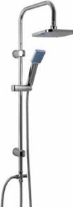 Idro Bric Colonna doccia 2 Getti Saliscendi con Soffione 18 cm e Doccetta colore Cromo - 0055CR