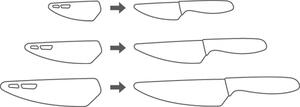 Tescoma Coltello Ceramica cm 12 Punta arrotondata e Custodia - 642721 Vitamino
