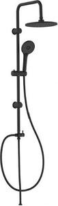 Idro Bric Colonna doccia Mamba in Acciaio SS304 verniciato doccetta ABS 20x25,3x102,4 cm colore Nero opaco - SCACOL0169NE