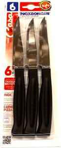 Bonomi Coltello Bistecca Nero cf 6 pz - 82006N