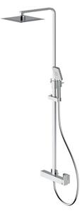 WTS S.P.A Colonna Doccia Quadra Regolabile con Miscelatore Doccia 2 Vie Cromo - Shower Program 1537211-001