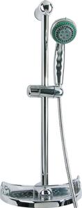 Groenlandia Colonna Doccia Saliscendi con Doccetta 3 getti e Portasapone Altezza 60 cm - A99H18H09 Serie Apollo