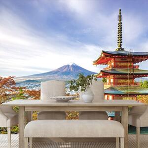 Carta da parati – Vista sulla Pagoda Chureito e monte Fuji