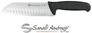 Ambrogio Sanelli Coltello Supra Santoku Lama Alveolata cm 18 - N535018