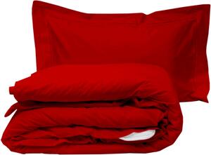 Blanco Raya Completo Letto in Percalle di Cotone Letto 1 piazza e mezza Set: Copripiumone 200x205 cm / Lenzuolo con Angoli 130x200 cm / 1 Federa 50