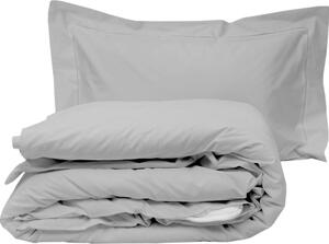 Blanco Raya Completo Letto in Percalle di Cotone Letto 1 piazza e mezza Set: Copripiumone 200x205 cm / Lenzuolo con Angoli 130x200 cm / 1 Federa 50