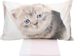 Gabel Completo Letto Una Piazza e Mezza in Cotone lenzuolo sopra + federa colore Rosa - Baby Mimi