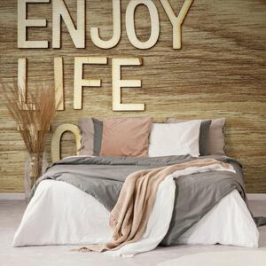 Carta da parati autoadesiva – Citazione 'Enjoy life today'