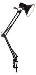 Lampada da tavolo con clip WORKER 1xE27/10W/230V nera