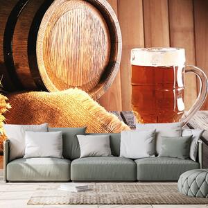Carta da parati – Barile di birra