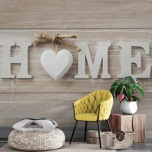 Carta da parati – Scritta Home in stile vintage