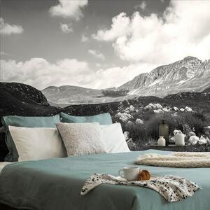 Carta da parati – Valle in bianco e nero in Montenegro